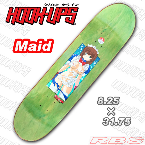 HOOK UPS デッキ MAID  8.25 x 31.75 【フックアップス スケートボード  】【スケボー アニメ】【日本正規品】【送料無料】