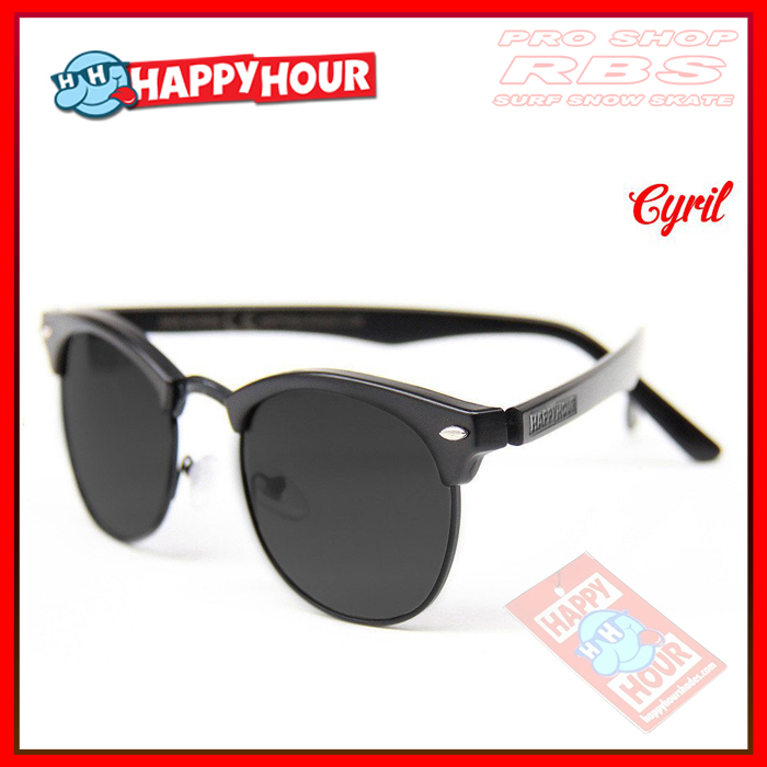 HAPPY HOUR サングラス ハッピーアワー G2's CYRIL JACKSON BLACK MATTE【スケボー スケートボード】【日本正規品】