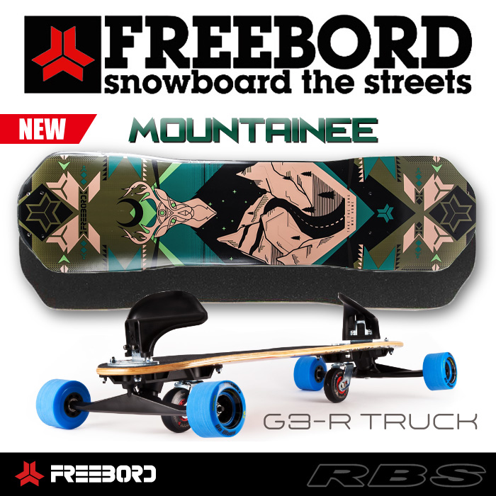 FREEBORD Mountaineer DECK  サイズ 75/77/80/83/85  グレード PRO 【日本正規品 フリーボード】【オフトレ】【スケートボード スノーボード】【取り寄せ商品】