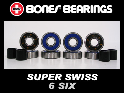 BONES ベアリング SUPER SWISS 6 【ボーンズ ベアリング】【スーパースイス 6】【スケートボード】【日本正規品】