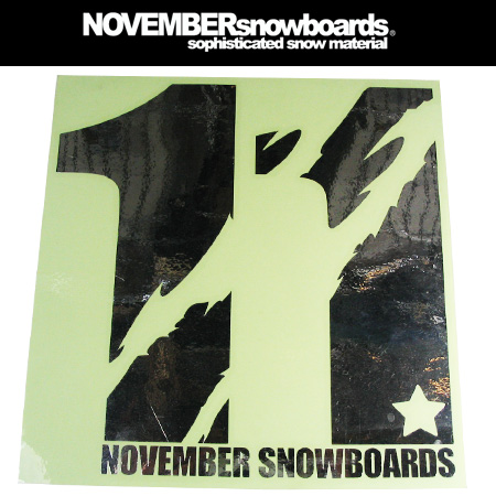 NOVEMBER ステッカー MARK SILVER マーク シルバー【ノーベンバー ノベンバー】【スノーボード ステッカー】【日本正規品】