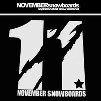 NOVEMBER ステッカー MARK WHITE マーク ホワイト【ノーベンバー ノベンバー】【スノーボード ステッカー】【日本正規品】