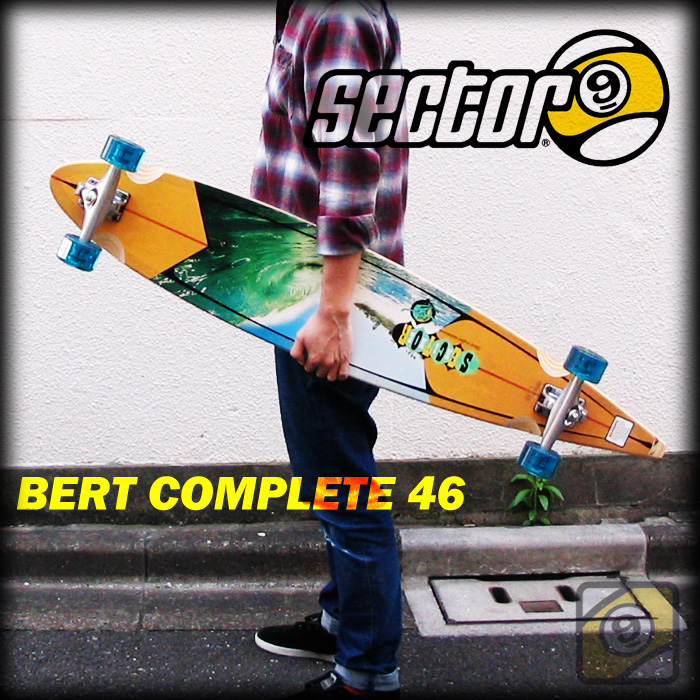 SECTOR9 ロングスケートボード BERT COMPLETE 46 カラー AST 【セクター9 スケートボード コンプリート】【日本正規
