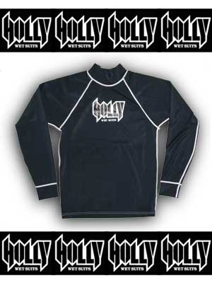 HOLLY ラッシュガード ロングスリーブ ブラック【長袖】【日本正規品】