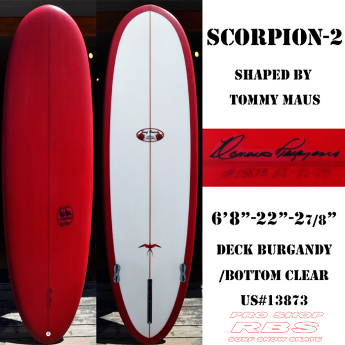 HAWAIIAN PRO DESIGNS HPD DONALD TAKAYAMA  SCORPION スコーピオン2  6.8  【ハワイアン プロ デザイン スコーピオン 2】 【ドナルド タカヤマ ロング ファン ボード HPD】 【サーフィン ボード 日本正規品】