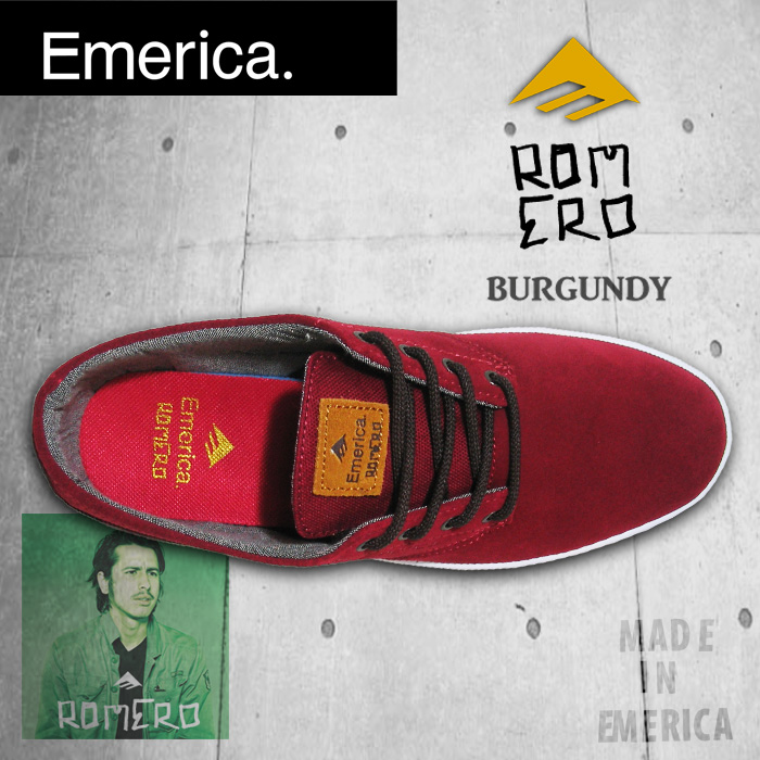 EMERICA エメリカ ROMERO LACED BURGUNDY レースド バーガンディー 【日本正規品】