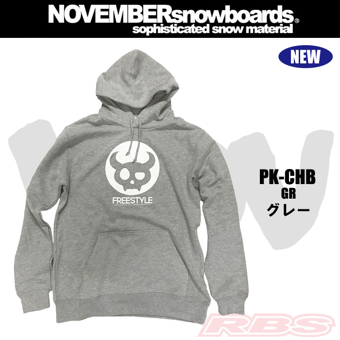 17-18 NOVEMBER パーカ PK-CHA/BK PK-CHB/GR ブラック グレー 【日本正規品】【取り寄せ商品】