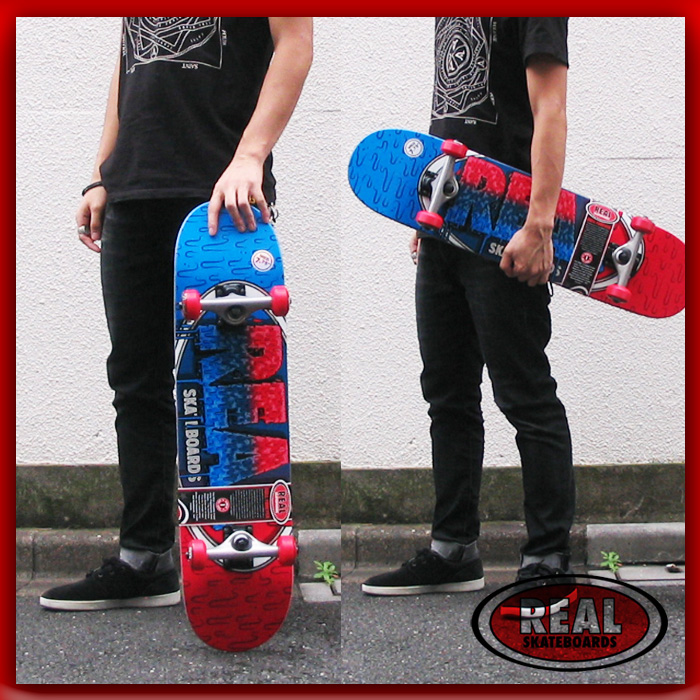 REAL スケートボード コンプリートセット SLIME FADES 7.38/7.5/7.75/8.0 【日本正規品】