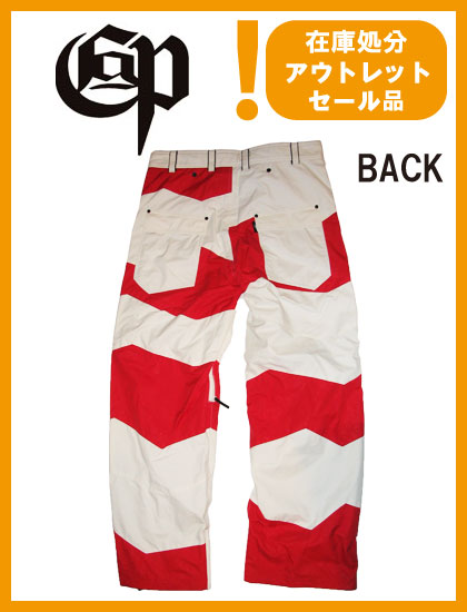 COMMAND 9 PROJECT コマンドナイン RBV パンツ WHITE x RED【日本正規品】