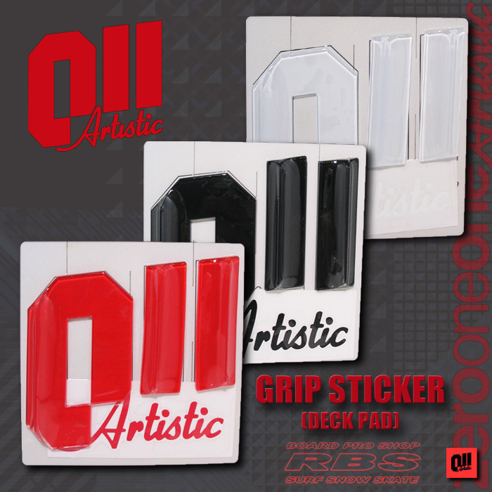 011 Artistic デッキパッド グリップステッカー GRIP STICKER  BLACK/RED/WHITE  【日本正規品】