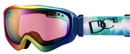 DICE ゴーグル JACKPOT ジャックポッド  TEI-DYE  POLARIZED PASTLE PINK MIRROR PINK BASE 【日本正規品】