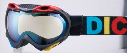 DICE ゴーグル TRUMP トランプ  MATT BLACK PASTLE YELLOW MIRROR LIGHT BROWN BASE 【日本正規品】