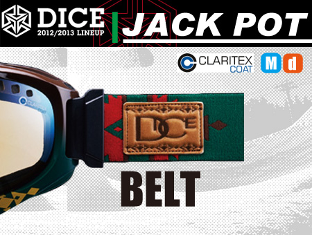 DICE ゴーグル JACKPOT ジャックポッド  GREEN  PASTLE YELLOW MIRROR LIGHT BROWN BASE 【日本正規品】