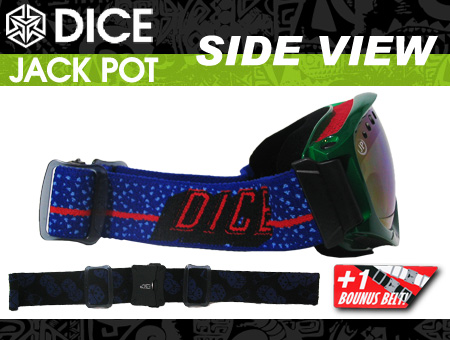 DICE ゴーグル JACKPOT ジャックポット GREEN グリーン PASTEL BLUE MIRROR/POLA GRAY BASE 【日本正規品】