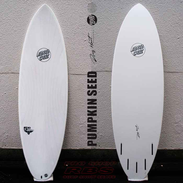 PUMPKIN SEED WHITE 5.4/5.6/5.8/5.10/6.0 パンプキン サーフボード 【SANTACRUZ SURFBOARD】【サンタクルーズ サーフィン サーフ 】【日本正規品】【送料無料】