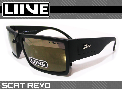 LIIVE サングラス SCAT-REVO/MATT BLACK REVO GOLD【日本正規品】