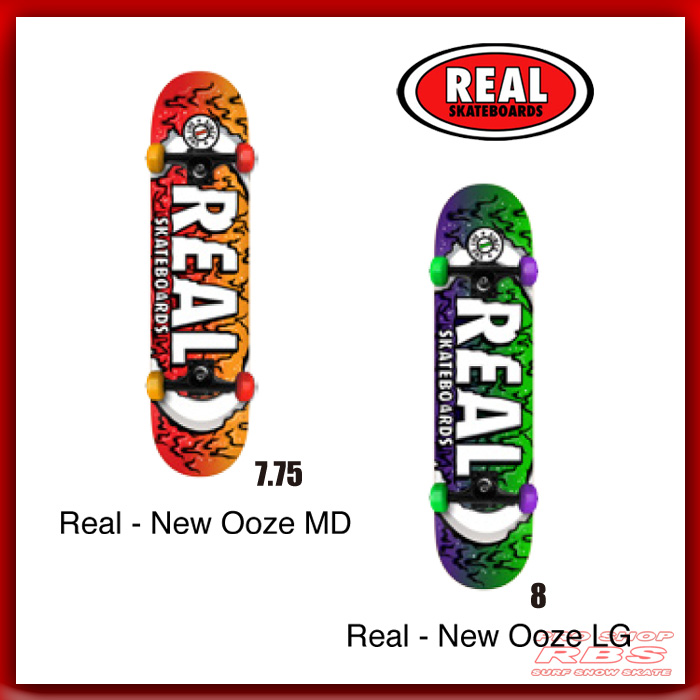 REAL スケートボード コンプリートセット NEW OOZE サイズ 7.75/8.0 【日本正規品】