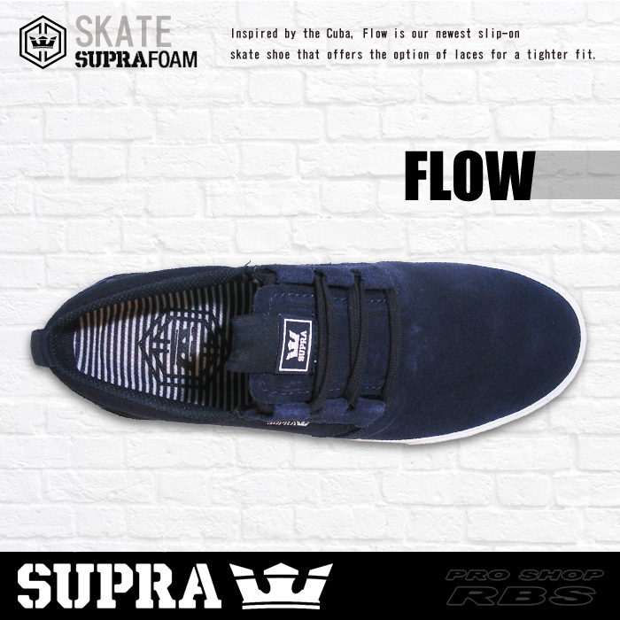 SUPRA スープラ FLOW フロウ NAVY-WHITE ネイビー ホワイト【日本正規品】