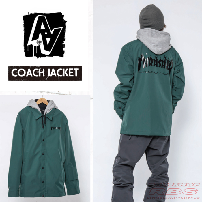 17-18 AA HARDWEAR コーチジャケット COACH JACKET /FLAME GREEN 【日本正規品】
