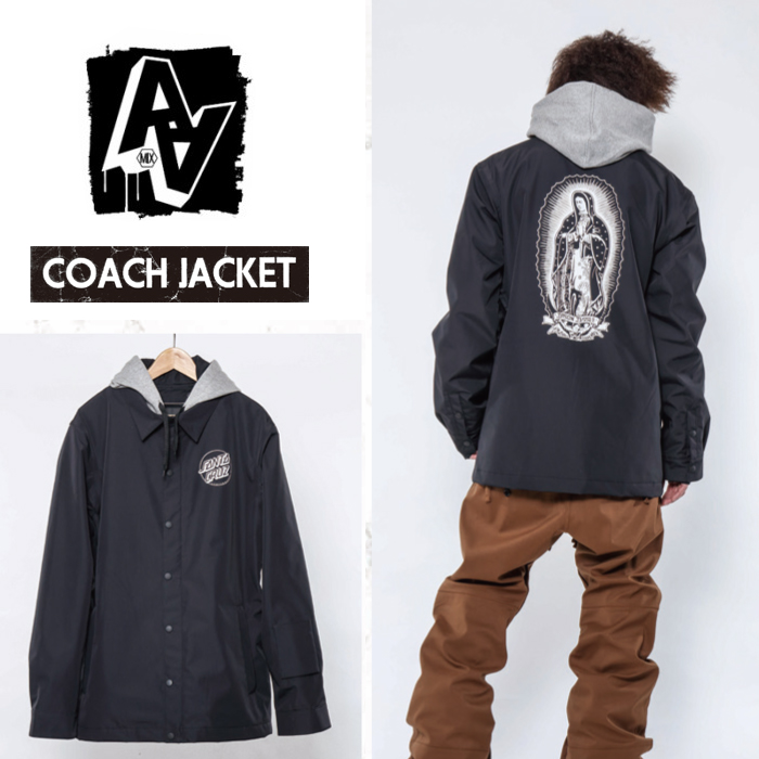 17-18 AA HARDWEAR コーチジャケット COACH JACKET /GUADALUPE BLACK【日本正規品】