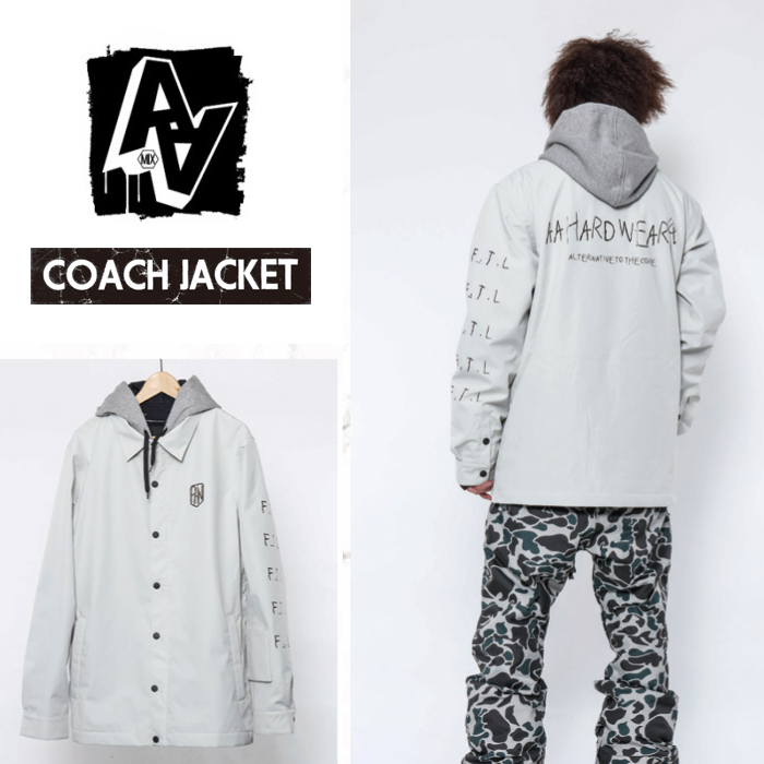 17-18 AA HARDWEAR コーチジャケット COACH JACKET /TEAM WHITE【日本正規品】