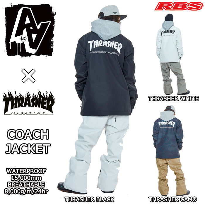 18-19 AA HARD WEAR COACH JACKET コーチジャケット THRASHER LOGO