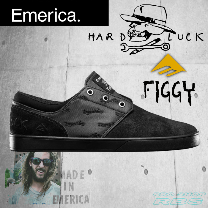 エメリカ EMERICA THE FIGUEROA×HARD LUCK BLACK/BLACK 【スケート シューズ スニーカー 靴】【日本正規品】