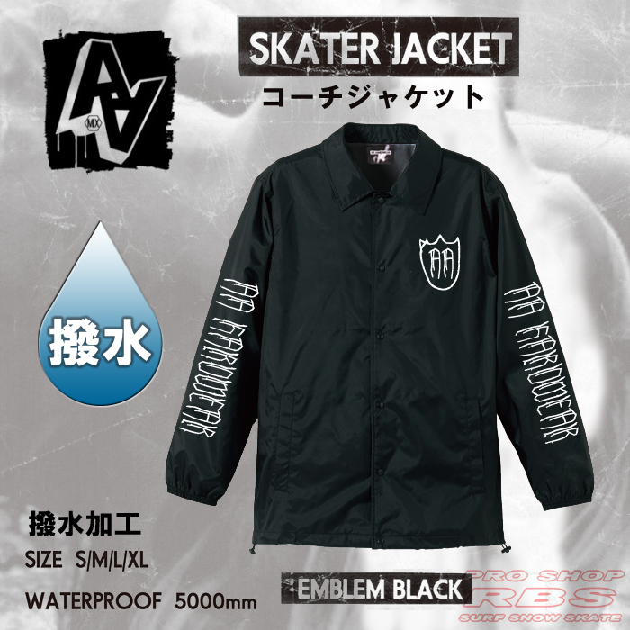 AA HARD WEAR SKATER JACKET コーチジャケット ダブルエー ハードウェア 【日本正規品】