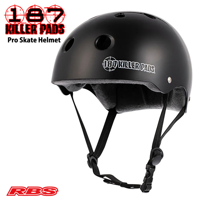 187 Pro Skate Helmet Black Matte Sweatsaver Liner 日本正規品