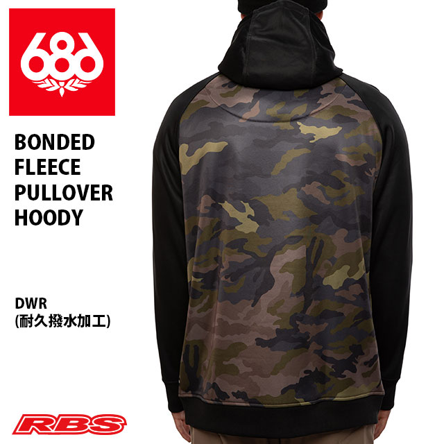 686 パーカー BONDED FLEECE PULLOVER HOODY カラー CAMO 【スノーボード ウェア 20-21】【日本正規品】
