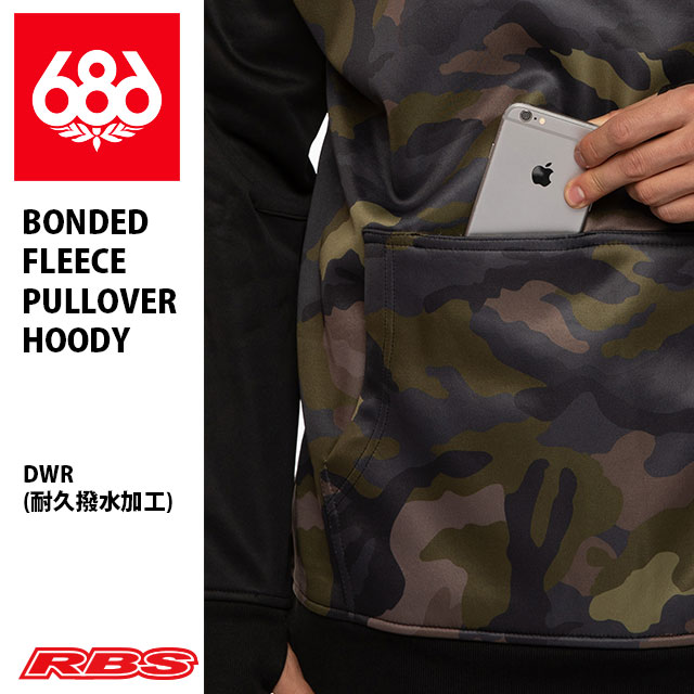 686 パーカー BONDED FLEECE PULLOVER HOODY カラー CAMO 【スノーボード ウェア 20-21】【日本正規品】