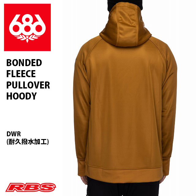 686 パーカー BONDED FLEECE PULLOVER HOODY カラー GOLDEN BROWN 【スノーボード ウェア 21-22】【日本正規品】