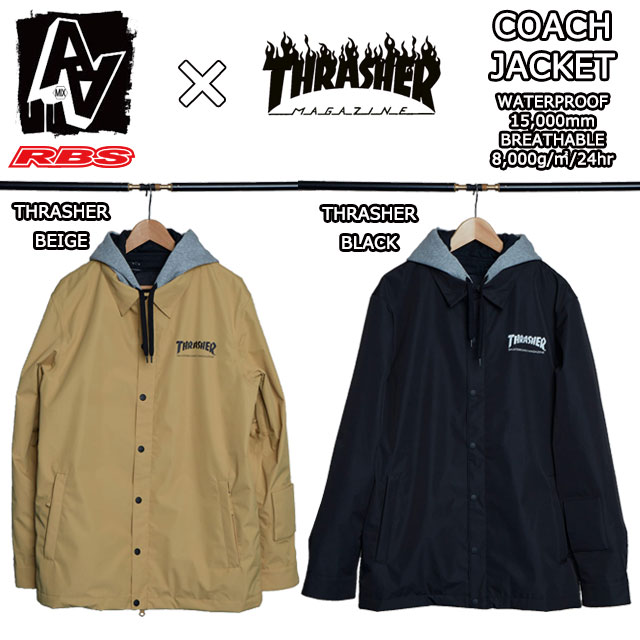 AA HARD WEAR 20-21 COACH JACKET コーチジャケット THRASHER 日本正規品