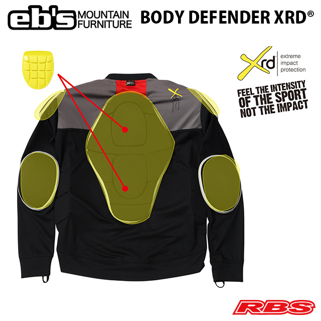 eb's BODY DEFENDER XRD® エビス ボディディフェンダー XRD スノーボード プロテクター 20-21 日本正規品
