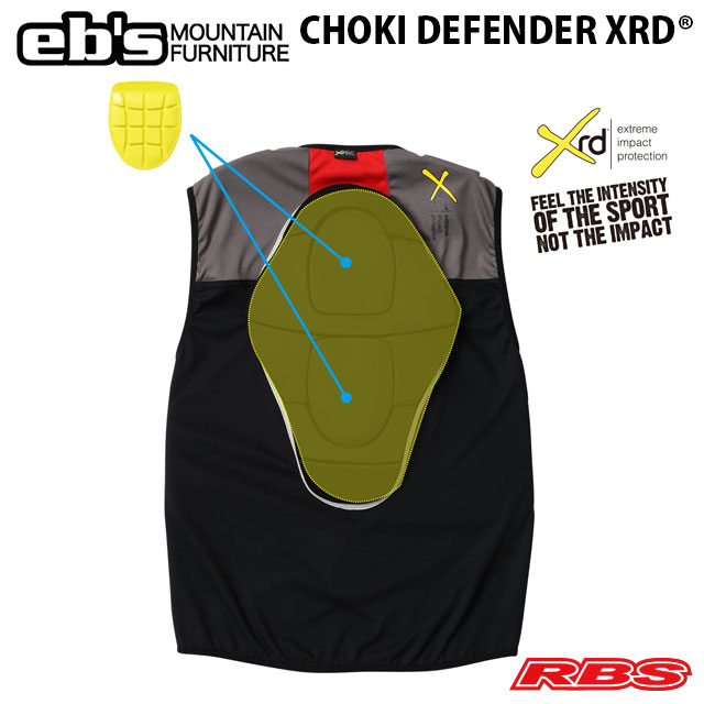 eb's CHOKI DEFENDER XRD® エビス チョッキ ディフェンダー XRD スノーボード プロテクター 20-21 日本正規品