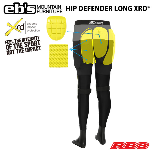 eb's HIP DEFENDER LONG XRD エビス ヒップディフェンダー ロング XRD スノーボード プロテクター 20-21 日本正規品