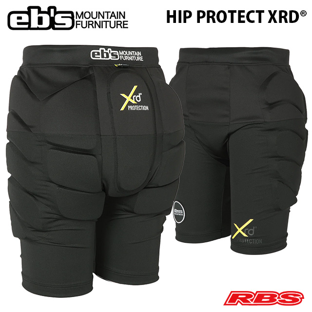 eb's HIP PROTECT XRD® エビス ヒップ プロテクト ポロン BLACK 【スノーボード プロテクター ケツパッド ヒップパッド 24-25 送料無料 日本正規品
