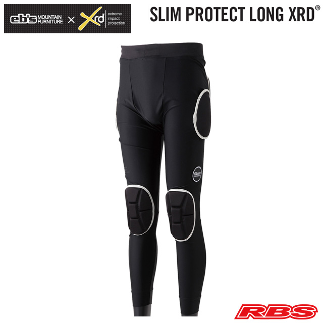 eb's SLIM PROTECT LONG XRD® エビス スリム プロテクト ロング ポロン BLACK 【スノーボード プロテクター ケツパッド ヒップパッド 送料無料 日本正規品】