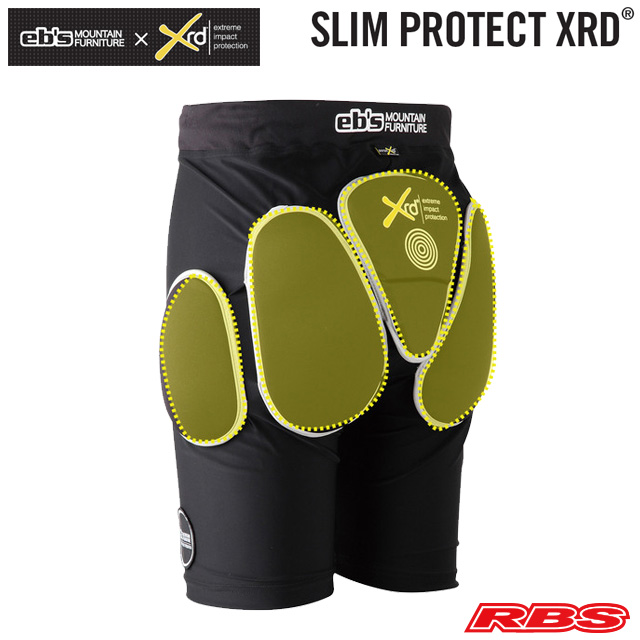 eb's SLIM PROTECT XRD® エビス スリム プロテクト ポロン BLACK 【スノーボード プロテクター ケツパッド ヒップパッド 20-21 送料無料 日本正規品】
