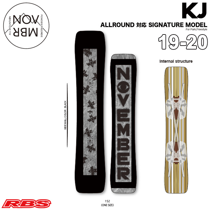 NOVEMBER 19-20 KJ スノーボード 日本正規品