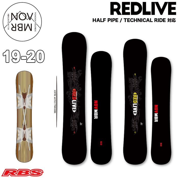NOVEMBER 19-20 REDLIVE スノーボード 日本正規品
