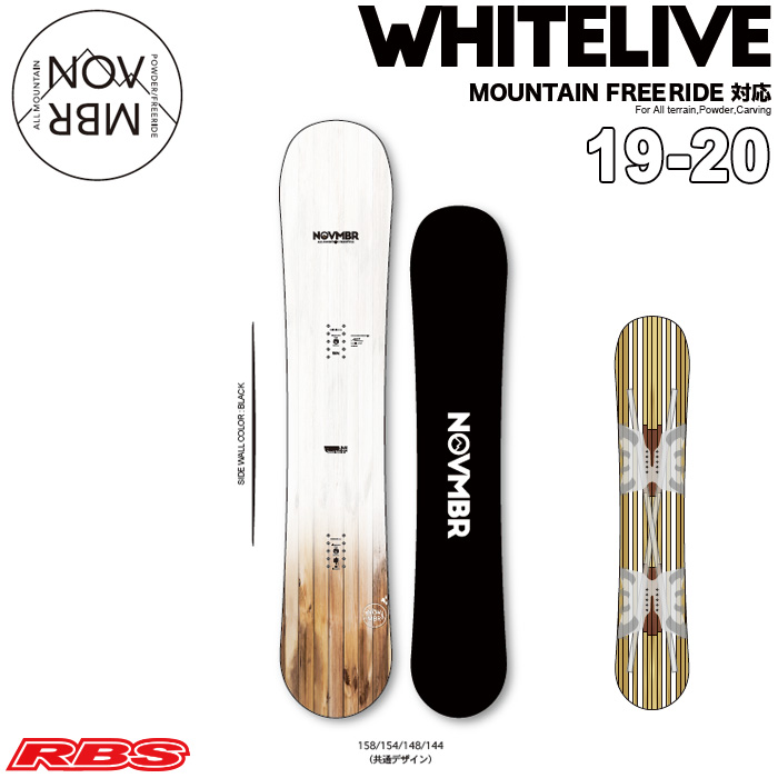 NOVEMBER 19-20 WHITELIVE スノーボード 日本正規品