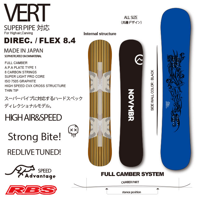 NOVEMBER 20-21 VERT スノーボード 日本正規品 予約商品