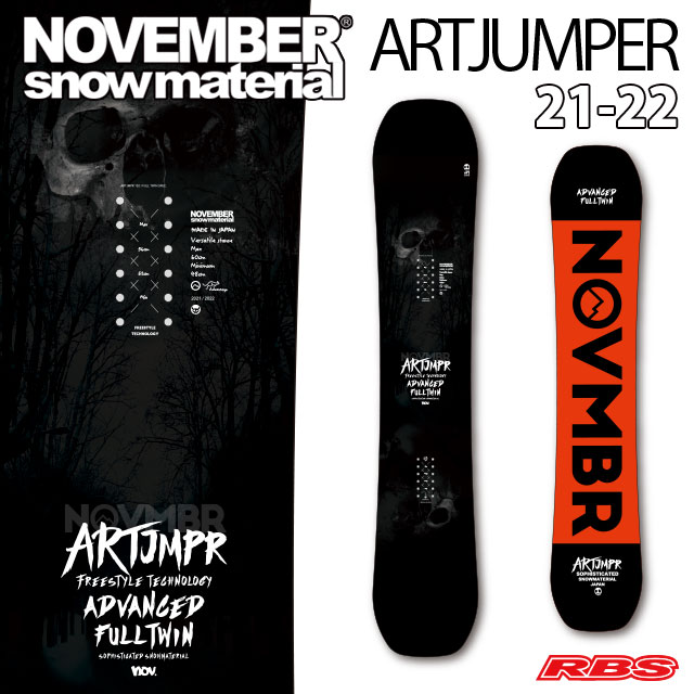 NOVEMBER 21-22 ARTJUMPER スノーボード 日本正規品 予約商品