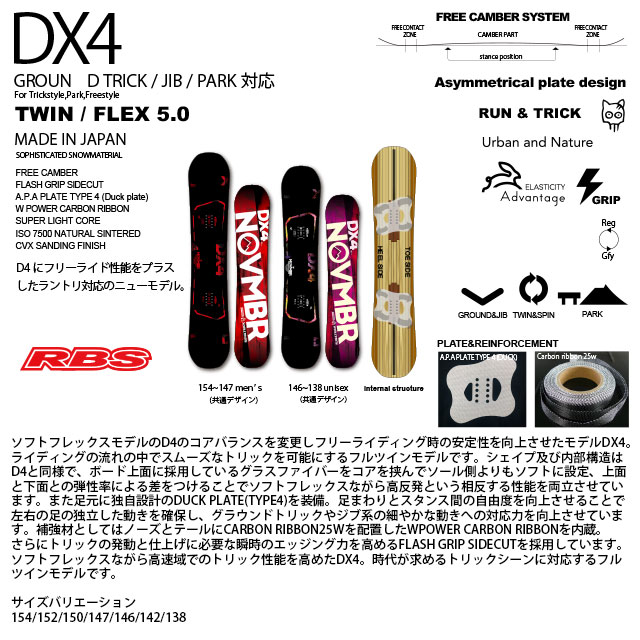 NOVEMBER 21-22 DX4 スノーボード 日本正規品 予約商品