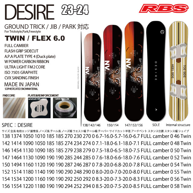 NOVEMBER 23-24 DESIRE デザイア スノーボード 日本正規品