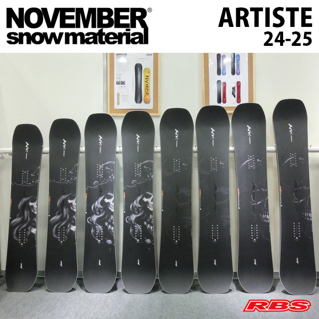 NOVEMBER 24-25 ARTISTE スノーボード 日本正規品