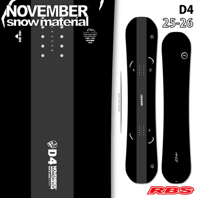 NOVEMBER 25-26 D4 スノーボード 日本正規品 予約商品