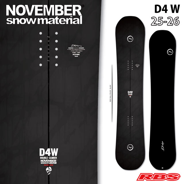 NOVEMBER 25-26 D4W スノーボード 日本正規品 予約商品