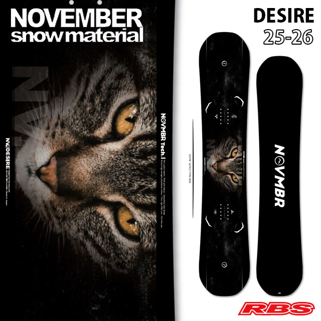 NOVEMBER 25-26 DESIRE デザイア スノーボード 日本正規品 予約商品